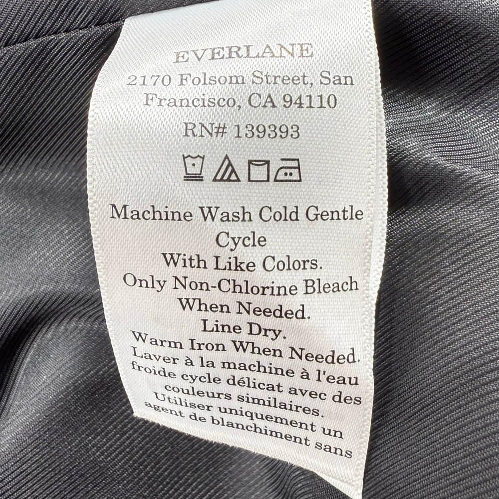 Everlane The Tencel Oversized Blazer Women's Size 10 Black Preppy Modern - Picture 11 of 15